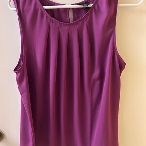 Worthington Sleeveless Magenta Blouse